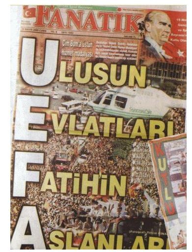 Fanatik 18 Mayıs 2000 manşet